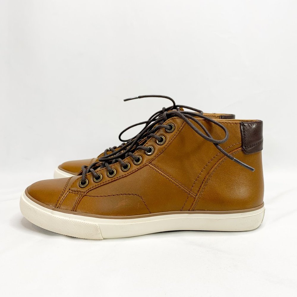 COACH Pete Soft Port Leather Sneaker 7.5 M Brown - Picture 7 of 8